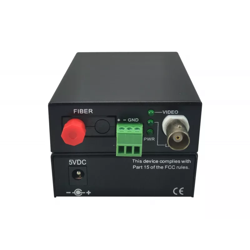 AV transmitter LevelOne 1-Channel BNC over Fiber Optic Extender Kit 20km