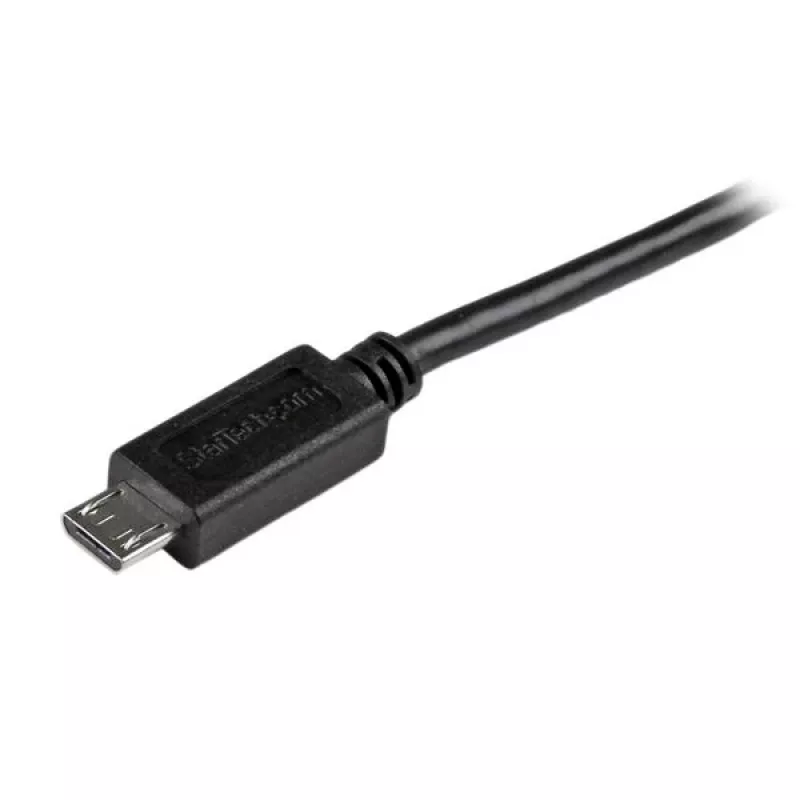 StarTech.com Short Micro-USB Cable - M/M - 15cm (6in), 0.15 m, USB A, Micro-USB B, USB 2.0, Male/Male, Black