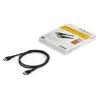 StarTech.com 3ft (1m) Slim HDMI 2.0 Cable, Flexible Premium Certified HDMI Cord with Ethernet, UHD 4K 60Hz HDR10, Durable Aramid Fiber Design with TPE Jacket