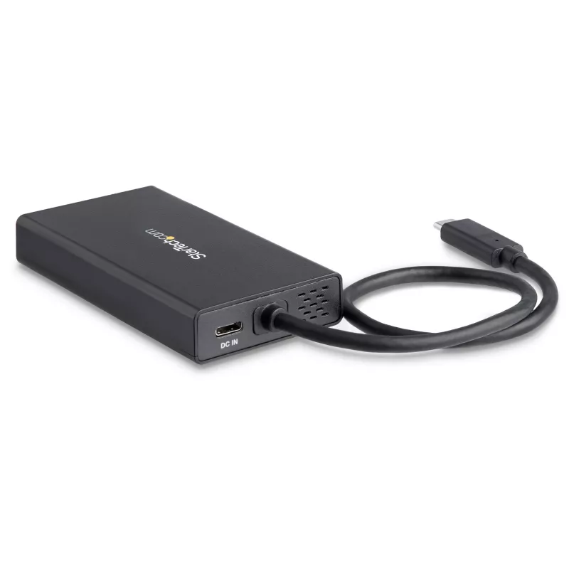 StarTech.com USB-C Multiport Adapter - USB-C Travel Docking Station with 4K HDMI - 60W Power Delivery Pass-Through, GbE, 2pt USB-A 3.0 Hub - Portable Mini USB Type-C Dock for Laptop