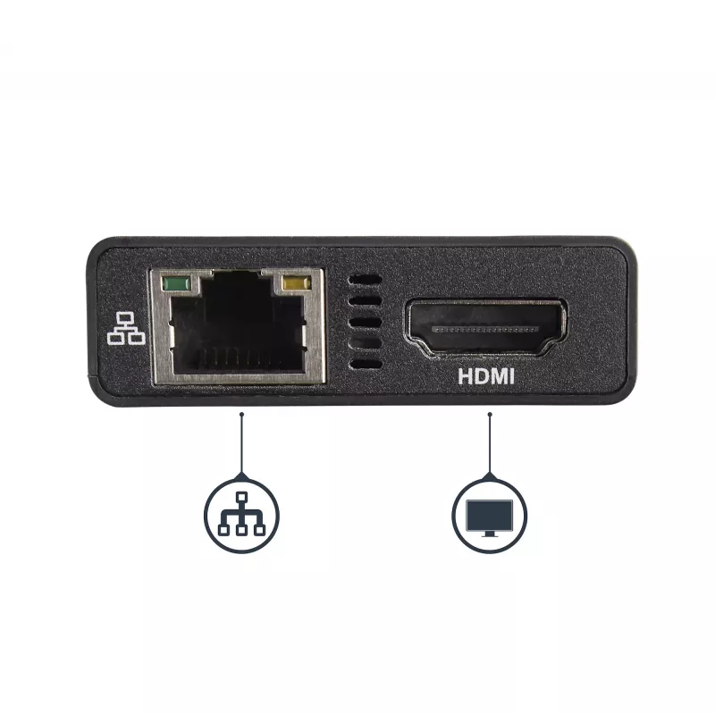 StarTech.com USB-C Multiport Adapter - USB-C Travel Docking Station with 4K HDMI - 60W Power Delivery Pass-Through, GbE, 2pt USB-A 3.0 Hub - Portable Mini USB Type-C Dock for Laptop