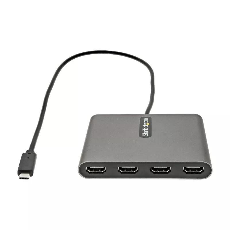 StarTech.com USB C to Quad HDMI Adapter, USB-C to 4x HDMI Monitor Converter for Windows (no support for macOS/ChromeOS/Linux) - TAA