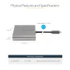 StarTech.com USB C to Quad HDMI Adapter, USB-C to 4x HDMI Monitor Converter for Windows (no support for macOS/ChromeOS/Linux) - TAA