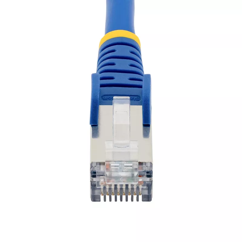 StarTech.com 3m CAT6a Ethernet Cable - Blue - Low Smoke Zero Halogen (LSZH) - 10GbE 500MHz 100W PoE++ Snagless RJ-45 w/Strain Reliefs S/FTP Network Patch Cord
