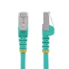 StarTech.com 2m CAT6a Ethernet Cable - Aqua - Low Smoke Zero Halogen (LSZH) - 10GbE 500MHz 100W PoE++ Snagless RJ-45 w/Strain Reliefs S/FTP Network Patch Cord