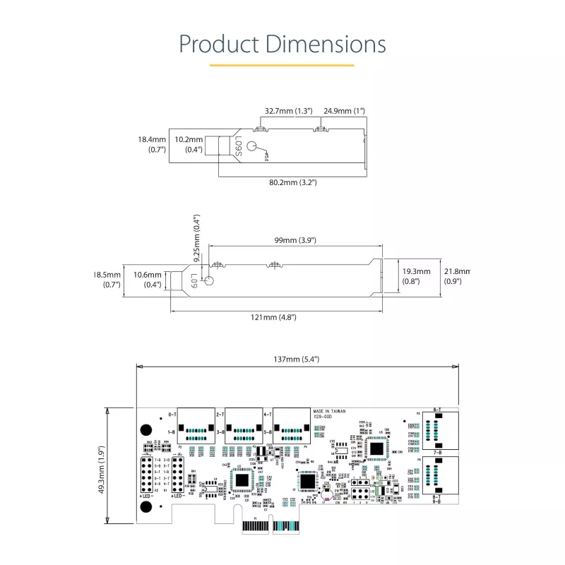 StarTech.com SATA PCIe Card - 10 Port PCIe SATA Expansion Card - 6Gbps - Low/Full Profile - Stacked SATA Connectors - ASM1062 Non-Raid - PCI Express to SATA Converter/Adapter
