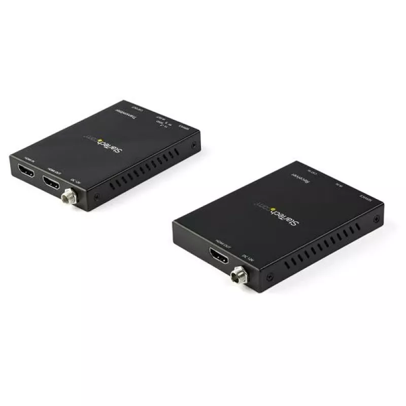 StarTech.com HDMI over CAT6 Extender Kit - 4K 60Hz, 3840 x 2160 pixels, AV transmitter & receiver, 50 m, Wired, Black, HDCP