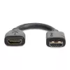 StarTech.com 6 inch (15cm) HDMI Port Saver Cable - 4K 60Hz High Speed HDMI 2.0 Extension Cable with Ethernet - Short HDMI Extension Cable - HDMI Male to Female Extension Adapter Cord
