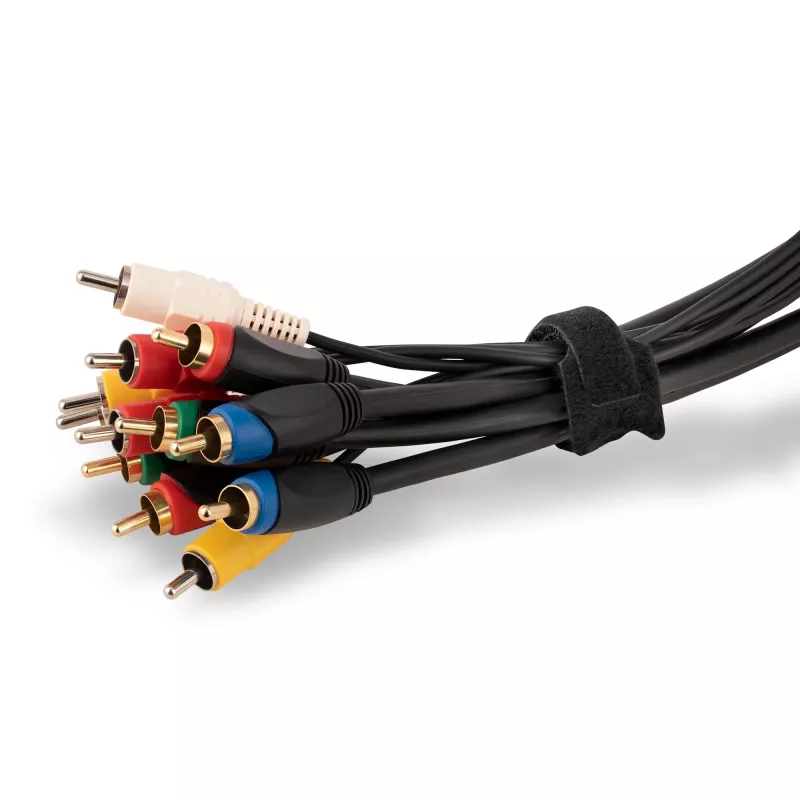 StarTech.com 6in Hook and Loop Cable Ties - 50 Pack - Black - Reusable Cable Straps - Adjustable and Flexible - Cord Organizer Tie/Wraps for Cable Management - Wire Loop Ties
