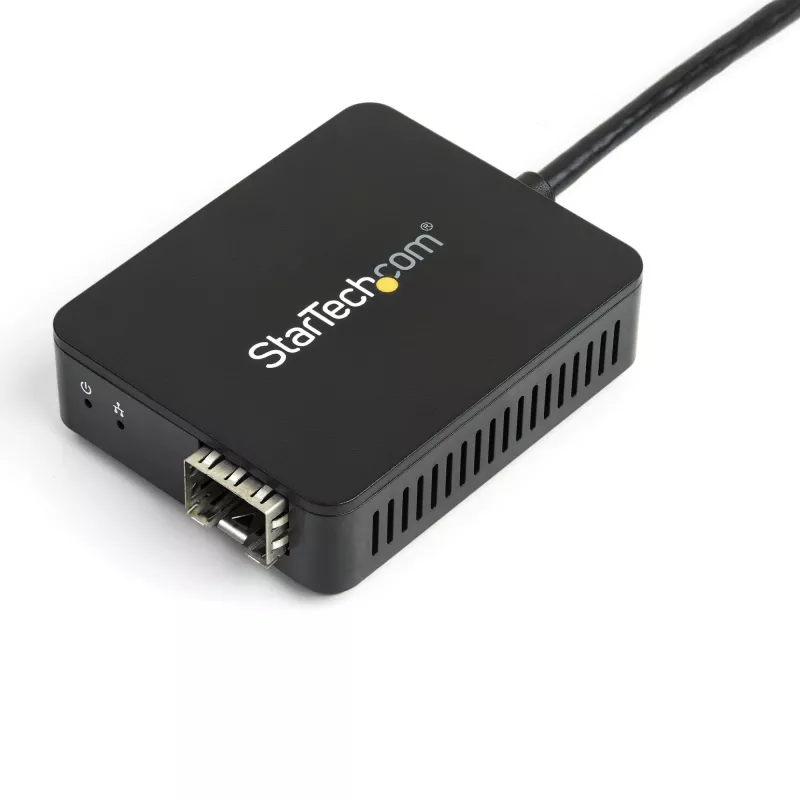 StarTech.com USB 3.0 to Fiber Optic Converter - Compact USB to Open SFP Adapter - USB to Gigabit Network Adapter - USB 3.0 Fiber Adapter Multi Mode(MMF)/Single Mode Fiber(SMF) Compatible
