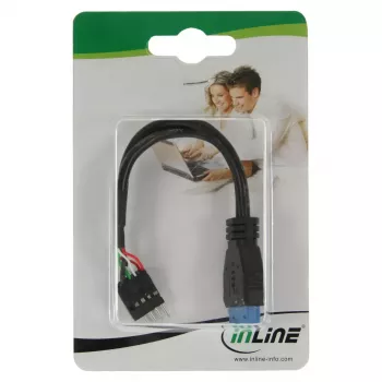 InLine USB 3.0 to 2.0 Adapter internal USB 3.0 / 2x USB 2.0 pin header, 0.15m