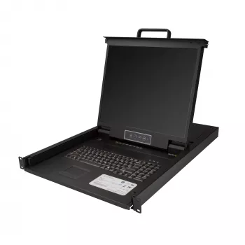 StarTech.com 8 Port Rackmount KVM Console w/ 6ft Cables - Integrated KVM Switch w/ 19 inch LCD Monitor - Fully Featured 1U LCD KVM Drawer- OSD KVM - Durable 50,000 MTBF - USB + VGA Support