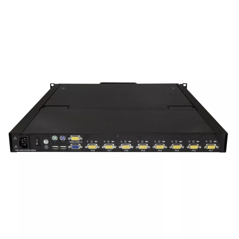 StarTech.com 8 Port Rackmount KVM Console w/ 6ft Cables - Integrated KVM Switch w/ 19 inch LCD Monitor - Fully Featured 1U LCD KVM Drawer- OSD KVM - Durable 50,000 MTBF - USB + VGA Support