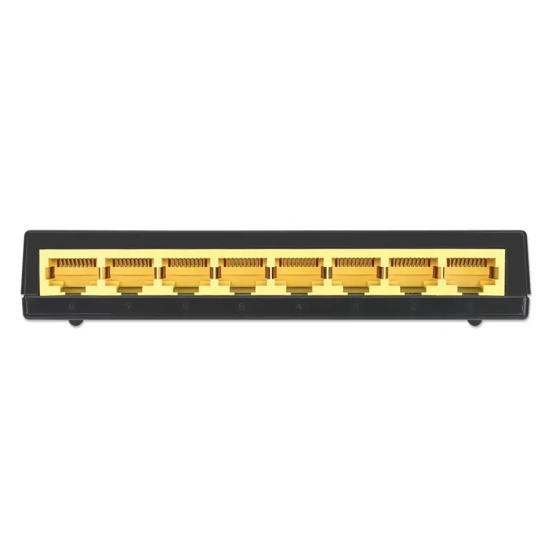 Intellinet 8-Port Gigabit Ethernet Switch, Desktop Size, Plastic, IEEE 802.3az (Energy Efficient Ethernet), Black