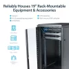 StarTech.com 4-Post 22U Server Rack Cabinet, Lockable 19 inch Data Rack Cabinet for Computer / AV / IT Equipment, Office / Home Network Rack with Casters & Adjustable Mounting Rails