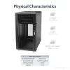 StarTech.com 4-Post 22U Server Rack Cabinet, Lockable 19 inch Data Rack Cabinet for Computer / AV / IT Equipment, Office / Home Network Rack with Casters & Adjustable Mounting Rails