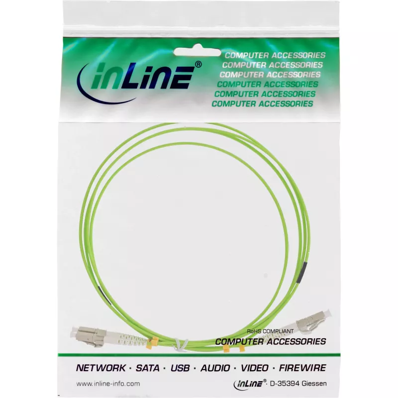 Fiber Optical Duplex Cable LC/LC InLine 88522Q 5m OM5 50/125µm