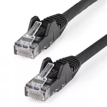 StarTech.com 5m CAT6 Ethernet Cable - LSZH (Low Smoke Zero Halogen) - 10 Gigabit 250Mhz 100W PoE RJ45 10GbE UTP Network Patch Cord Snagless with Strain Relief - Black, CAT 6, ETL Verified, 24AWG