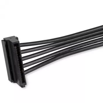 StarTech.com 4x SATA Power Splitter Adapter Cable, SATA 15-pin, 4 x SATA, 0.4 m, Male, Female, Black
