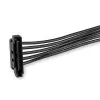 StarTech.com 4x SATA Power Splitter Adapter Cable, SATA 15-pin, 4 x SATA, 0.4 m, Male, Female, Black