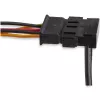 StarTech.com 4x SATA Power Splitter Adapter Cable, SATA 15-pin, 4 x SATA, 0.4 m, Male, Female, Black