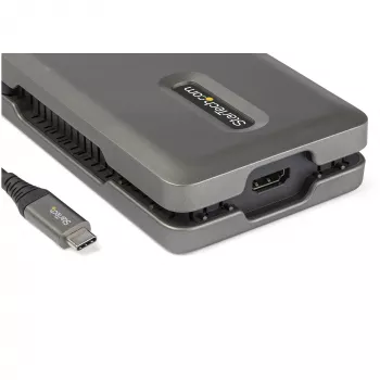StarTech.com USB C Multiport Adapter - USB C to 4K 60Hz HDMI 2.0 - 2-Port 10Gbps USB Hub - 100W Power Delivery Pass-through - GbE - SD/MicroSD - USB Type-C Mini Dock - 10 inch Cable
