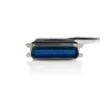 StarTech.com 6 ft USB to Parallel Printer Adapter - M/M, Black, Centronics, USB A, 1.9 m, Male/Male, USB A, Centronics 36
