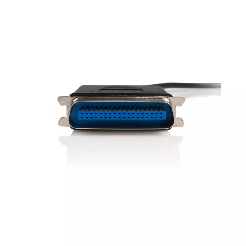 StarTech.com 6 ft USB to Parallel Printer Adapter - M/M, Black, Centronics, USB A, 1.9 m, Male/Male, USB A, Centronics 36
