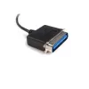 StarTech.com 6 ft USB to Parallel Printer Adapter - M/M, Black, Centronics, USB A, 1.9 m, Male/Male, USB A, Centronics 36