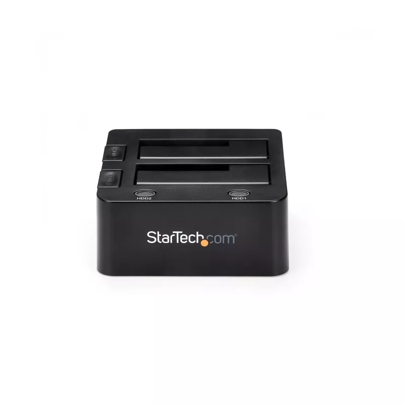 StarTech.com Dual-Bay USB 3.0 to SATA Hard Drive Docking Station, USB Hard Drive Dock, External 2.5/3.5 inch SATA I/II/III SSD/HDD Docking Station, Hot-Swap Hard Drive Bay, Top-Loading