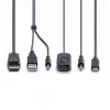 StarTech.com 2-Port Hybrid USB-C DisplayPort Cable KVM Switch, 4K 60Hz, Compact KVM with 6ft/1.8m USB-A/DisplayPort/Audio & 4ft/1.2m USB-C Integrated Host Cables, Bus Powered - Remote Push Button/Hotkey Switching