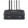 StarTech.com 2-Port USB-C Cable KVM Switch, 4K 60Hz DisplayPort Output, Compact KVM with 4ft/1.2m USB Type-C/Audio Integrated Cables, Bus Powered - Remote Push-Button/Hotkey Switching