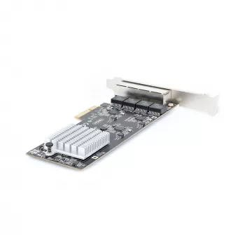StarTech.com 4-Port 2.5Gbps NBASE-T PCIe Network Card, Intel I225-V, Quad-Port Computer Network Card, Multi-Gigabit NIC, PCI Express Server LAN Card, Desktop Ethernet Interface