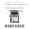 StarTech.com 4-Port 2.5Gbps NBASE-T PCIe Network Card, Intel I225-V, Quad-Port Computer Network Card, Multi-Gigabit NIC, PCI Express Server LAN Card, Desktop Ethernet Interface