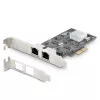 StarTech.com 2-Port 2.5Gbps NBASE-T PCIe Network Card, Intel I225-V, Dual-Port Computer Network Card, Multi-Gigabit NIC, PCI Express Server LAN Card, Desktop Ethernet Interface