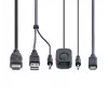 StarTech.com 2-Port Hybrid USB-C HDMI Cable KVM Switch, 4K 60Hz, Compact KVM with 6ft/1.8m USB-A/HDMI/Audio & 4ft/1.2m USB-C Integrated Host Cables, Bus Powered - Remote Push Button/Hotkey Switching
