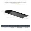 StarTech.com 1U Server Rack Shelf, Universal Rack Mount Cantilever Tray for 19 inch Network Equipment Rack/Cabinet, Heavy Duty Steel, Weight Capacity 33lb/15kg, 7in (18cm) Deep