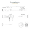 StarTech.com USB to 5.5mm Power Cable - Type N Barrel - 1m, 1 m, USB A, Barrel type N