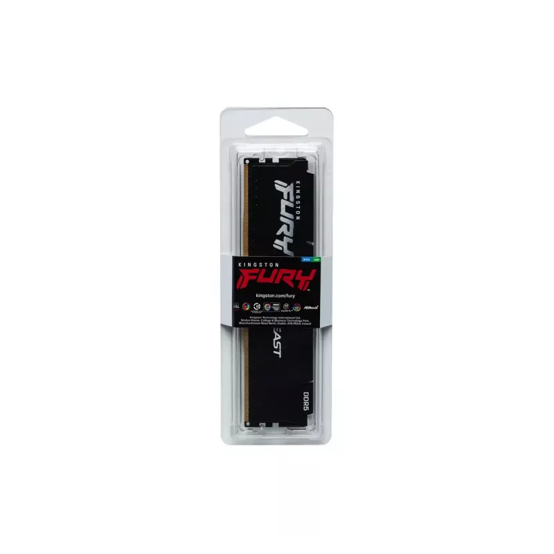 Memory RAM Kingston Technology FURY Beast 8GB 5600MT/s DDR5 CL36 DIMM Black