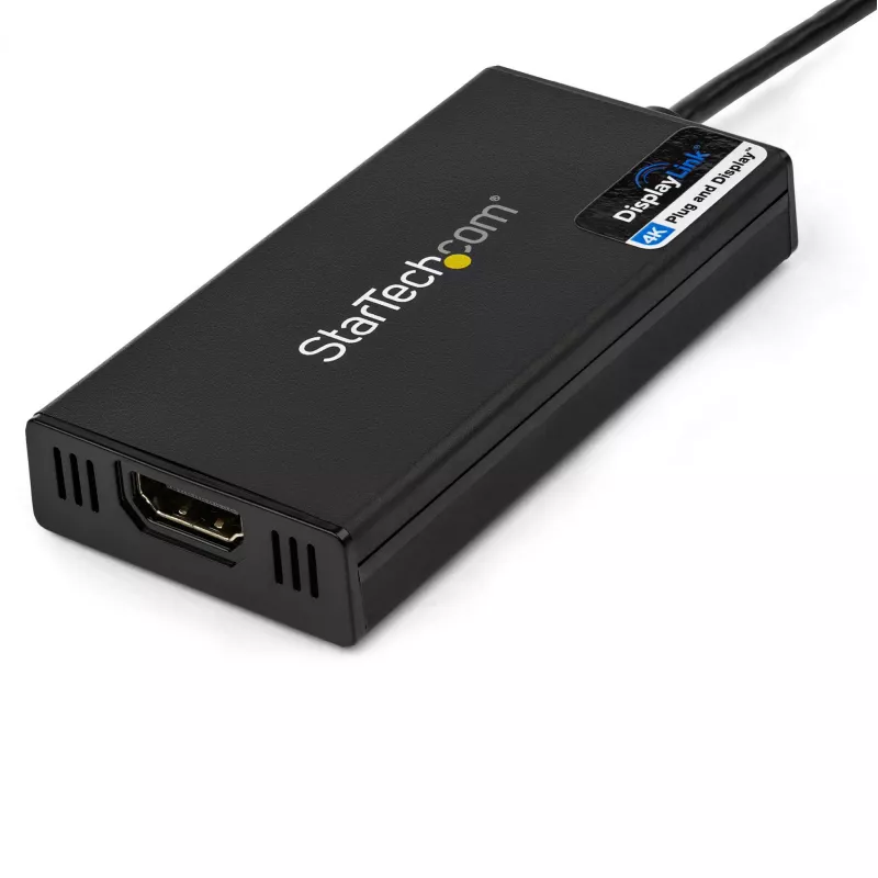 StarTech.com USB 3.0 to HDMI Adapter - 4K 30Hz Ultra HD - DisplayLink Certified - USB Type-A to HDMI Display Adapter Converter for Monitor - External Video & Graphics Card - Mac & Windows