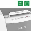 Paper shredder LEITZ IQ Autofeed Small Office 100, cross‑cut P-4, 8-sheet, 22 cm feed, 34 L bin, grey