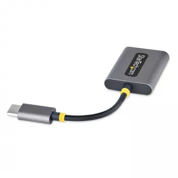 StarTech.com USB-C Headphone Splitter, USB Type C Dual Headset Adapter w/Mic Input, USB C to 3.5mm Audio Adapter/Earphone Dongle, USB C to Audio Jack/Aux Output, 24-bit DAC
