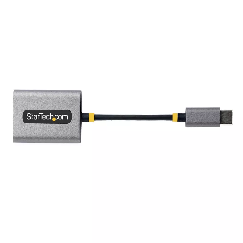 StarTech.com USB-C Headphone Splitter, USB Type C Dual Headset Adapter w/Mic Input, USB C to 3.5mm Audio Adapter/Earphone Dongle, USB C to Audio Jack/Aux Output, 24-bit DAC