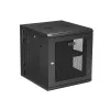StarTech.com 4-Post 12U Wall Mount Network Cabinet with 1U Shelf, 19 inch Hinged Wall-Mounted Server Rack for Data / AV / Electronics / Computer Equipment, Flexible Vented Rack Enclosure