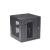 StarTech.com 4-Post 12U Wall Mount Network Cabinet with 1U Shelf, 19 inch Hinged Wall-Mounted Server Rack for Data / AV / Electronics / Computer Equipment, Flexible Vented Rack Enclosure