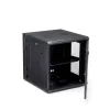 StarTech.com 4-Post 12U Wall Mount Network Cabinet with 1U Shelf, 19 inch Hinged Wall-Mounted Server Rack for Data / AV / Electronics / Computer Equipment, Flexible Vented Rack Enclosure