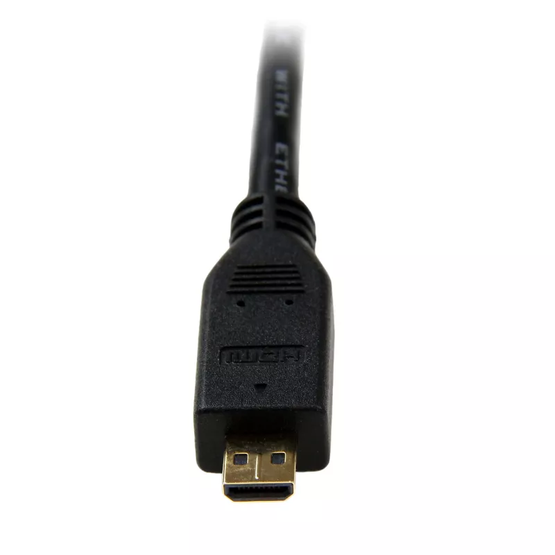 StarTech.com 3m Micro HDMI to HDMI Cable with Ethernet - 4K 30Hz Video - Durable High Speed Micro HDMI Type-D to HDMI 1.4 Adapter Cable/Converter Cord - UHD HDMI Monitors/TVs/Displays - M/M