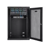 StarTech.com 18U 19 inch Wall Mount Network Cabinet, 16 inch Deep Hinged Locking Enclosure with 1U Shelf, Black (RK1820WALHM)