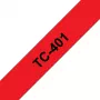 Brother Labelling Tape 12mm, Black on red, TC, Direct thermal, Japan, 5 year(s), Brother