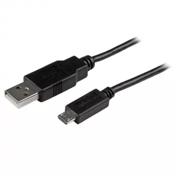 StarTech.com Short Micro-USB Cable - M/M - 0.5m, 0.5 m, USB A, Micro-USB B, USB 2.0, 0.48 Gbit/s, Black